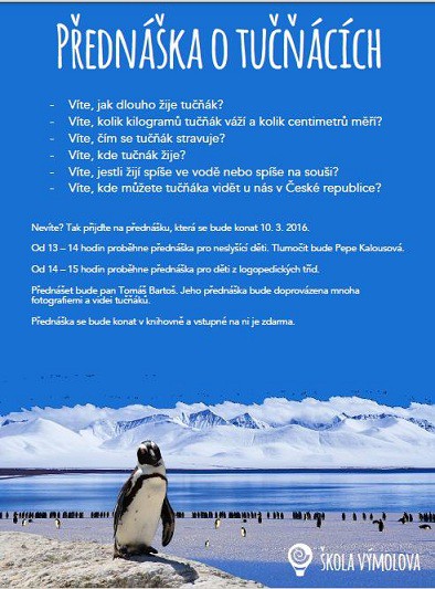 Pozvánka od grafika školy Pozvánka od grafika školy